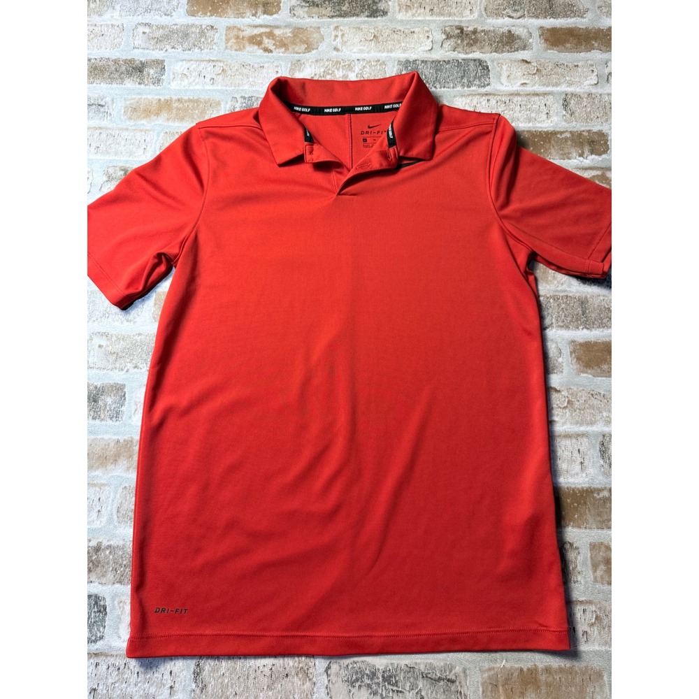 Nike Golf Dri-FIT Polo Shirt Red Short Sleeve Women XL AA3334-657